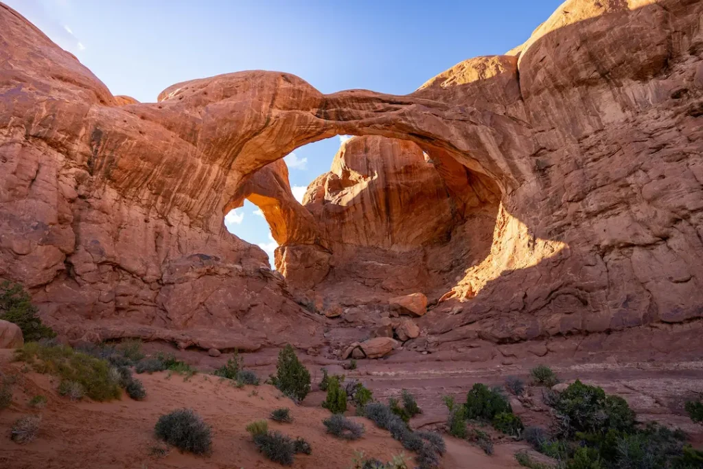 Photo des arches de Arches National Park au coucher du soleil