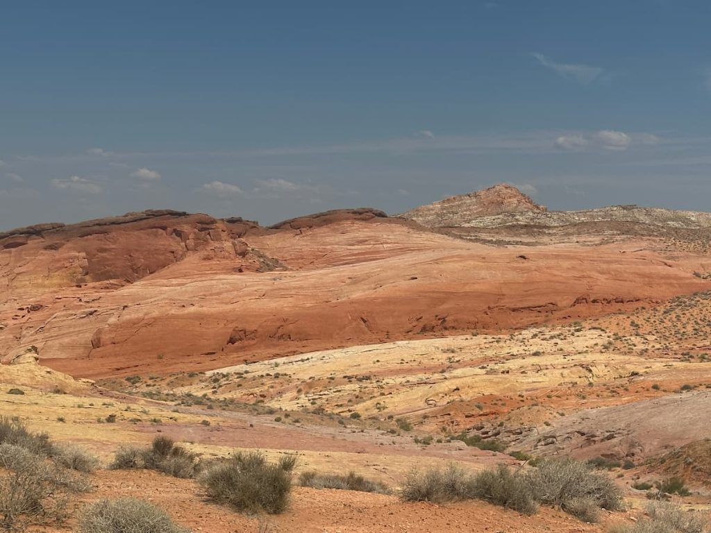 dégradé de couleur beige et rouge de Fire Wave à Valley Of Fire, Nevada