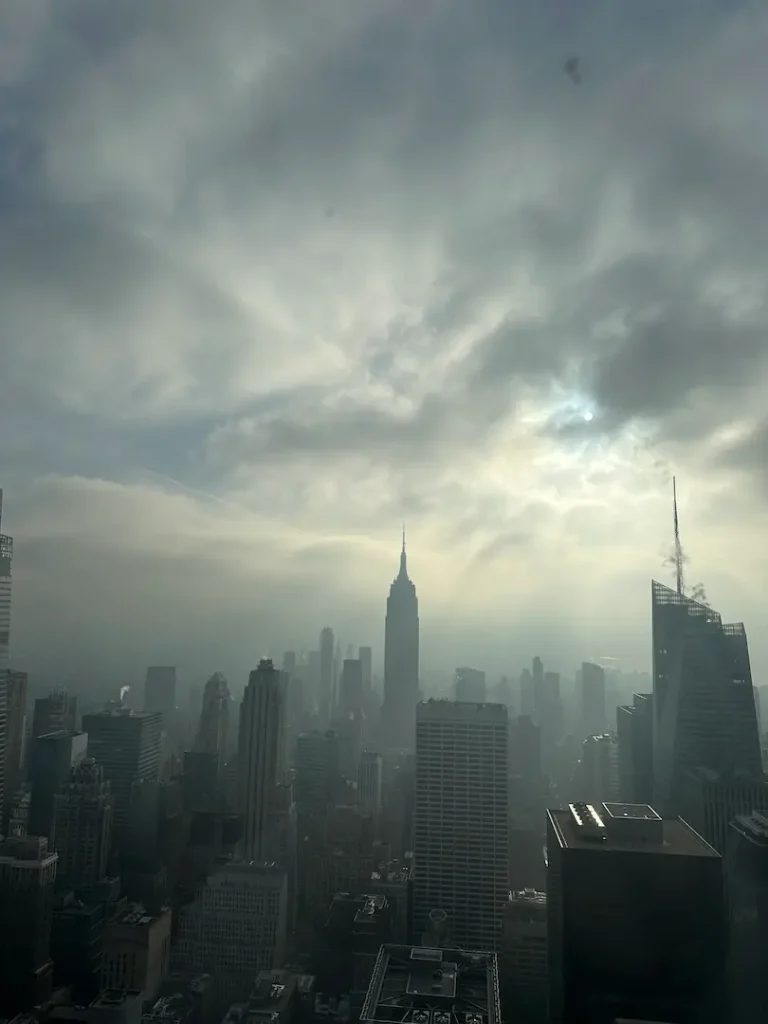 Vue de Manhattan depuis Top Of The Rock à New York