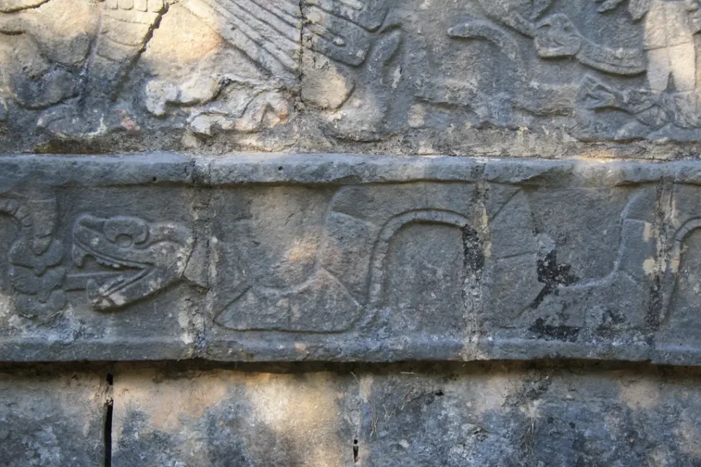 Photos du site de Chichen Itza lors de la visite d'une mère et de son ado, près de Valladolid au Mexique