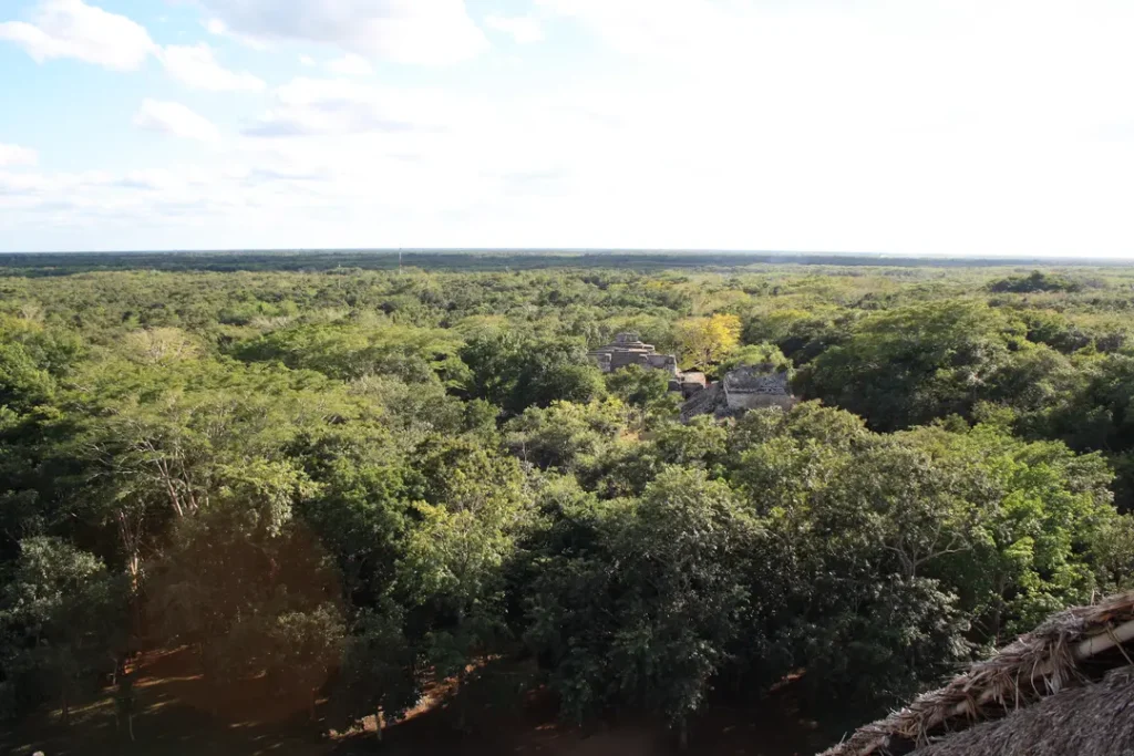 Site de Ek Balam près de Valladolid visité par une mère et son ado au Mexique