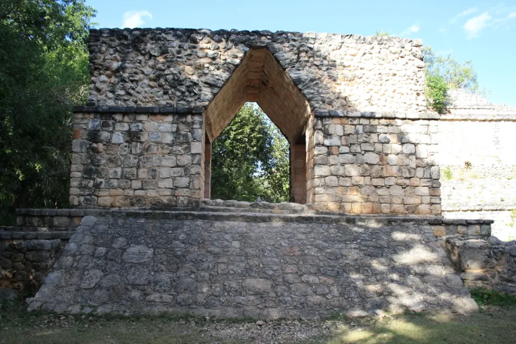 Site de Ek Balam près de Valladolid visité par une mère et son ado au Mexique