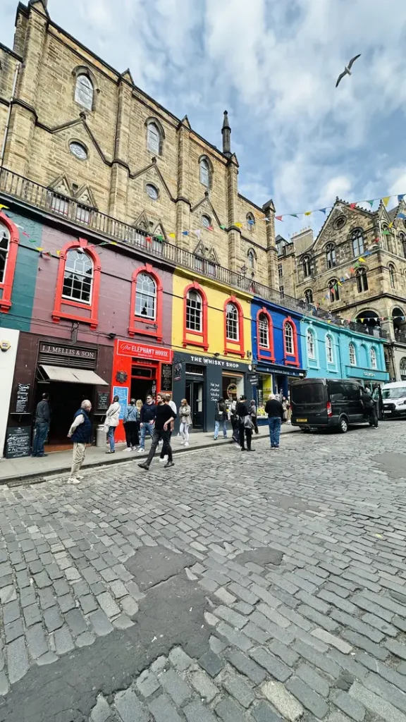 Victoria Street à Edimbourg, Ecosse, Royaume Uni